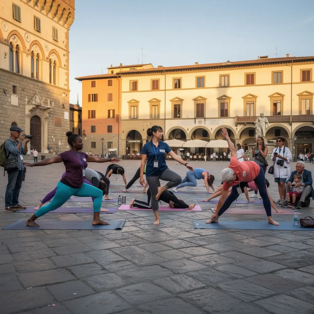 Dettaglio delle mani in mudra durante una pratica di respirazione profonda.
